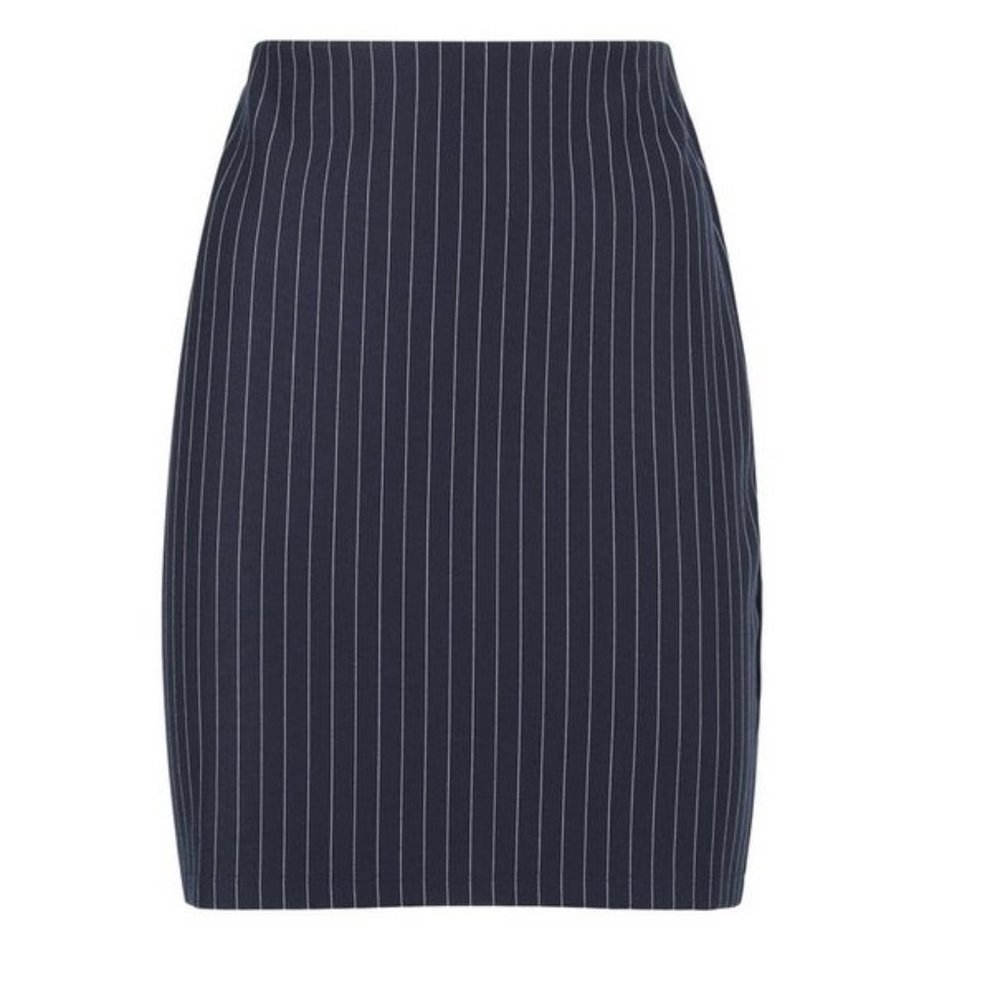 Womens Pin Stripe Skirt Streetwear Casual Business